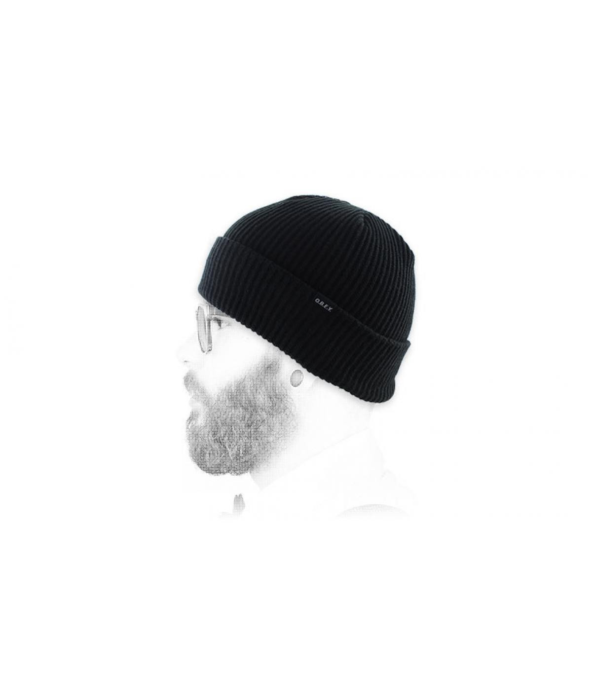 Obbedisci Beanie bavero nero Acacia Beanie black